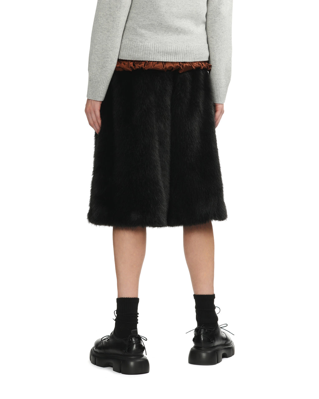 Faux fur shorts