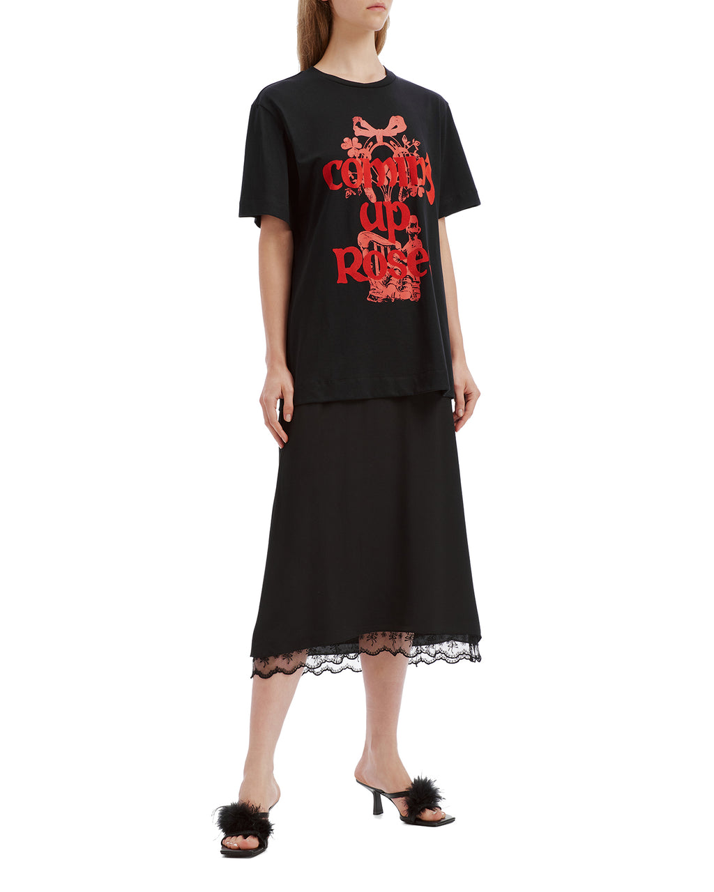 Coming Up Roses print tee