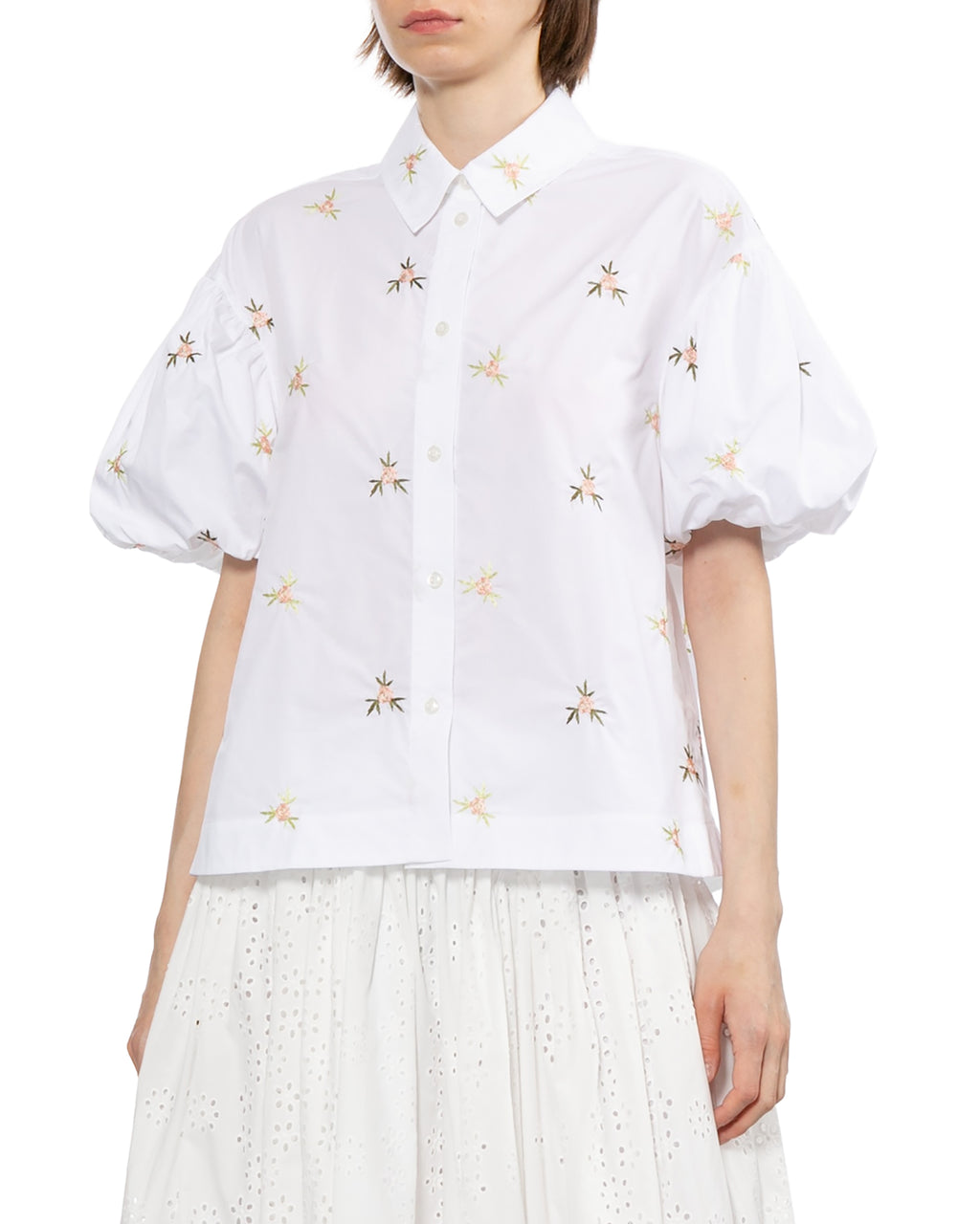 Rosebud cropped shirt