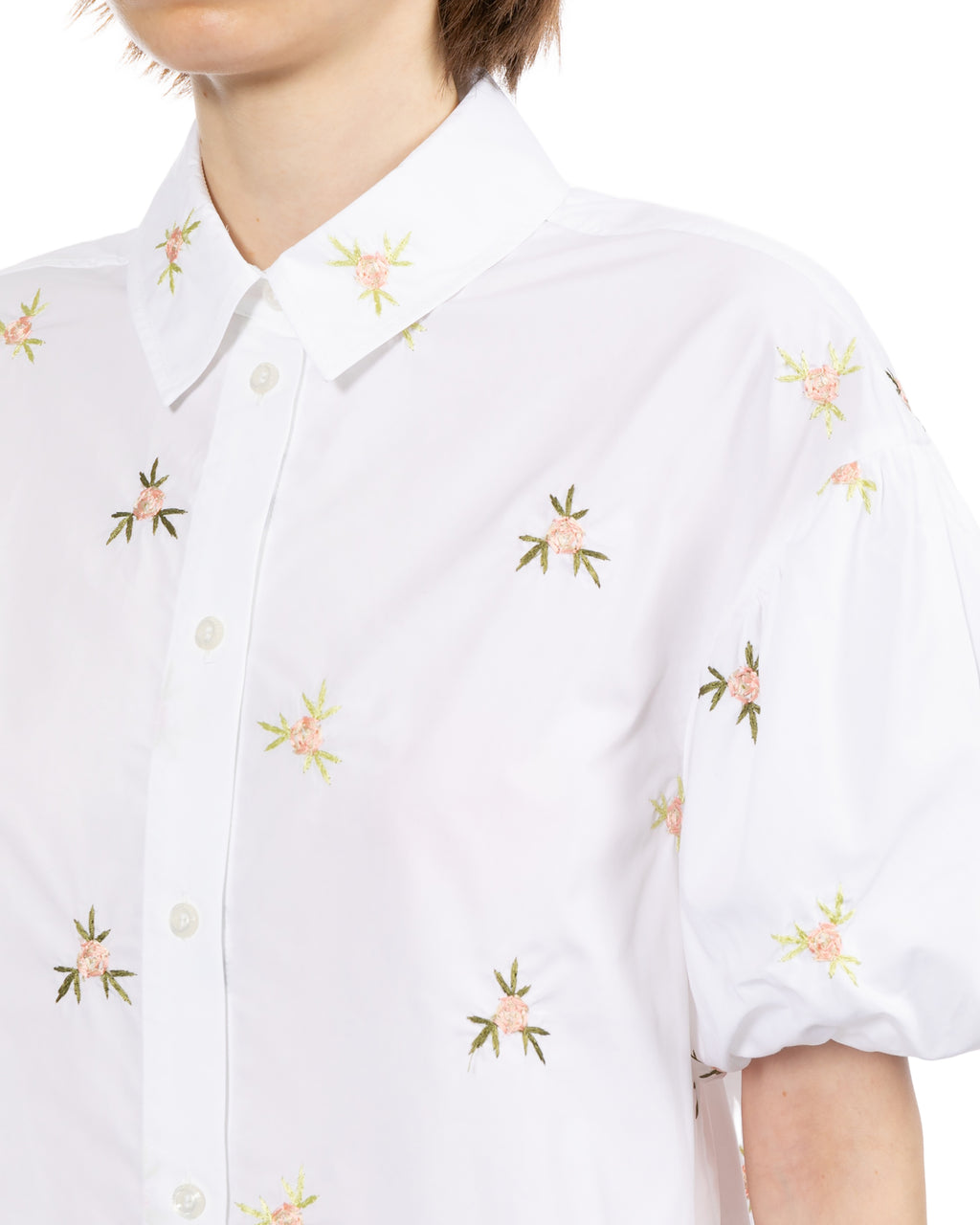 Rosebud cropped shirt