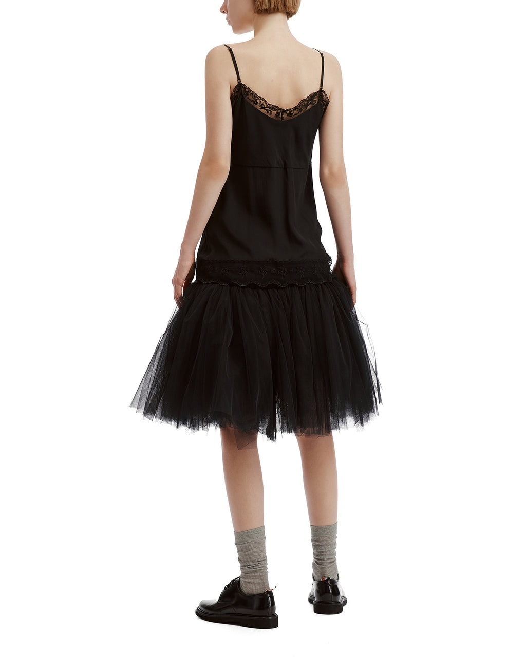 Lace trim negligee cami