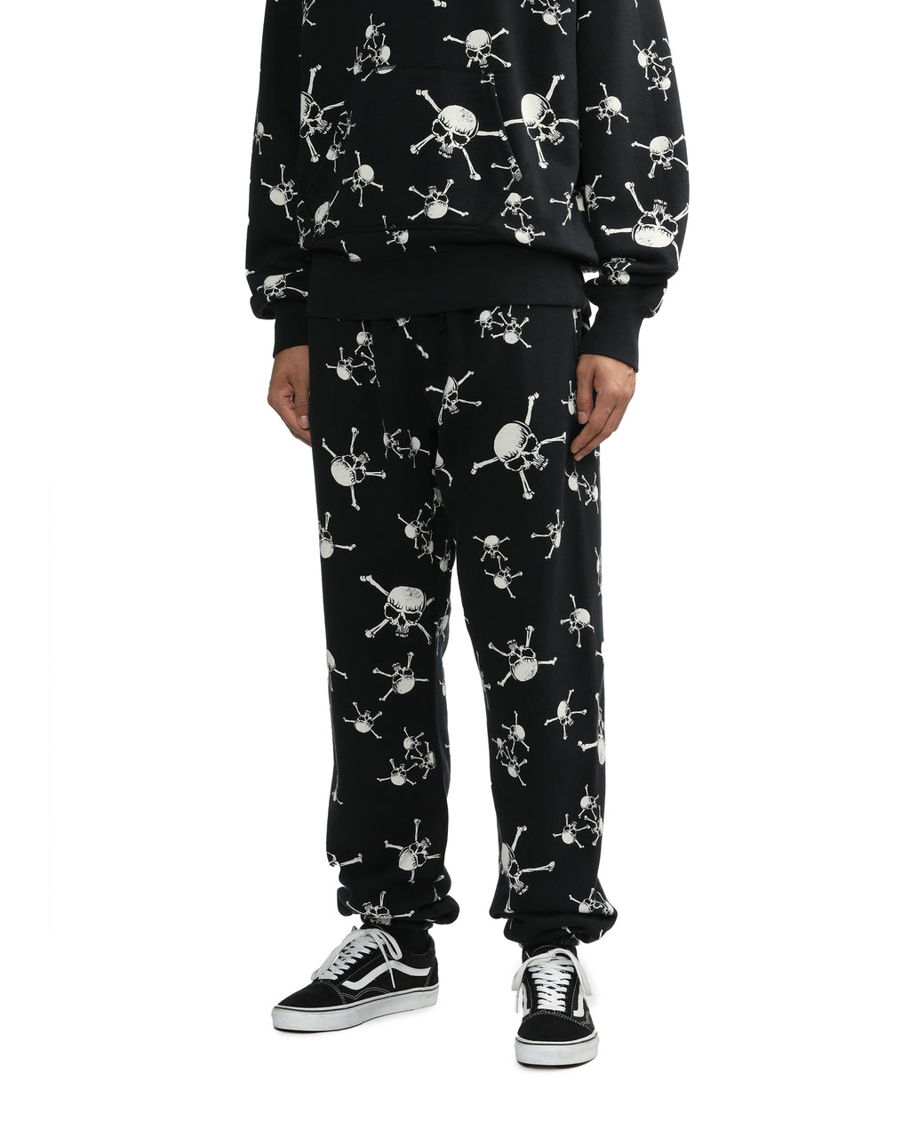 Skull-patterned sweatpants