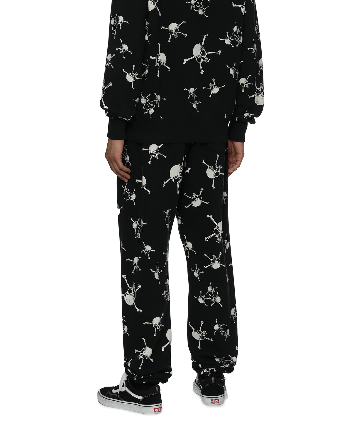 Skull-patterned sweatpants