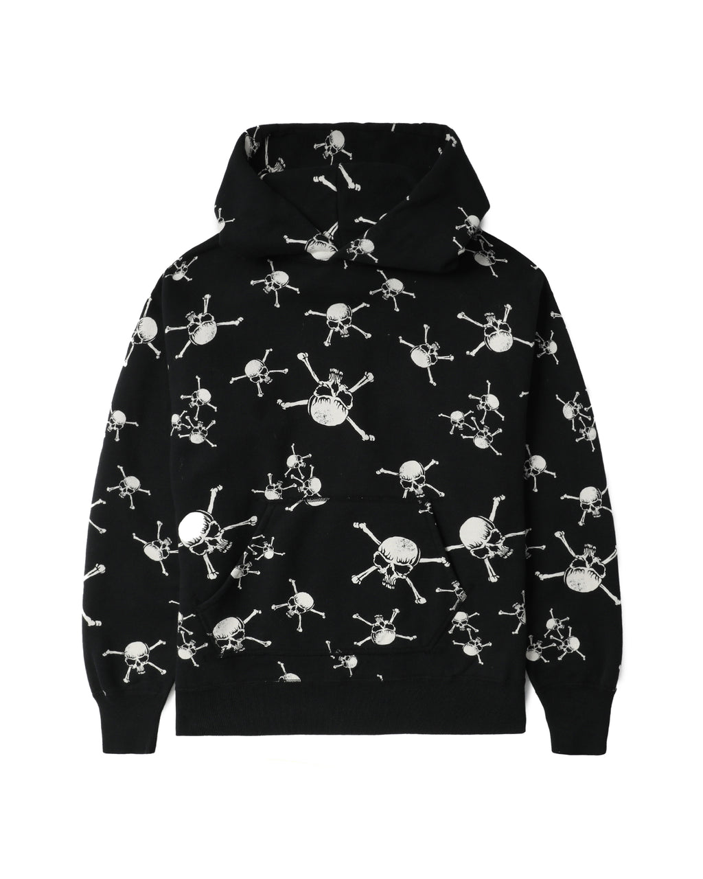 Skull-patterned hoodie