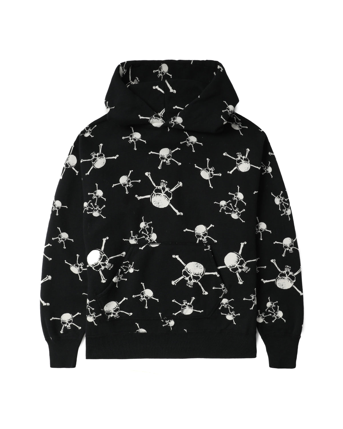 Skull-patterned hoodie