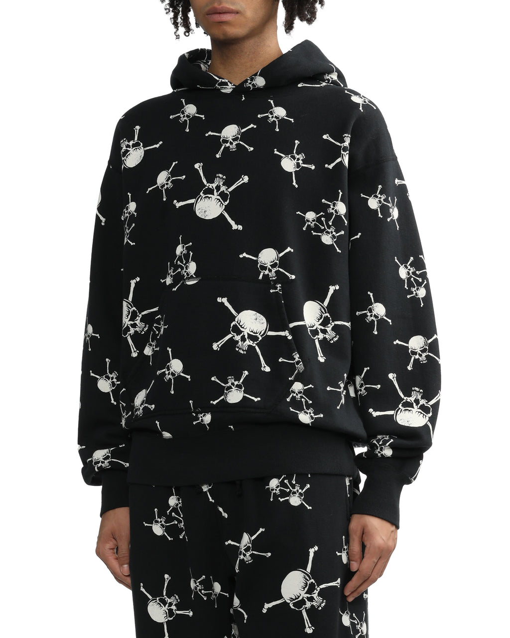 Skull-patterned hoodie