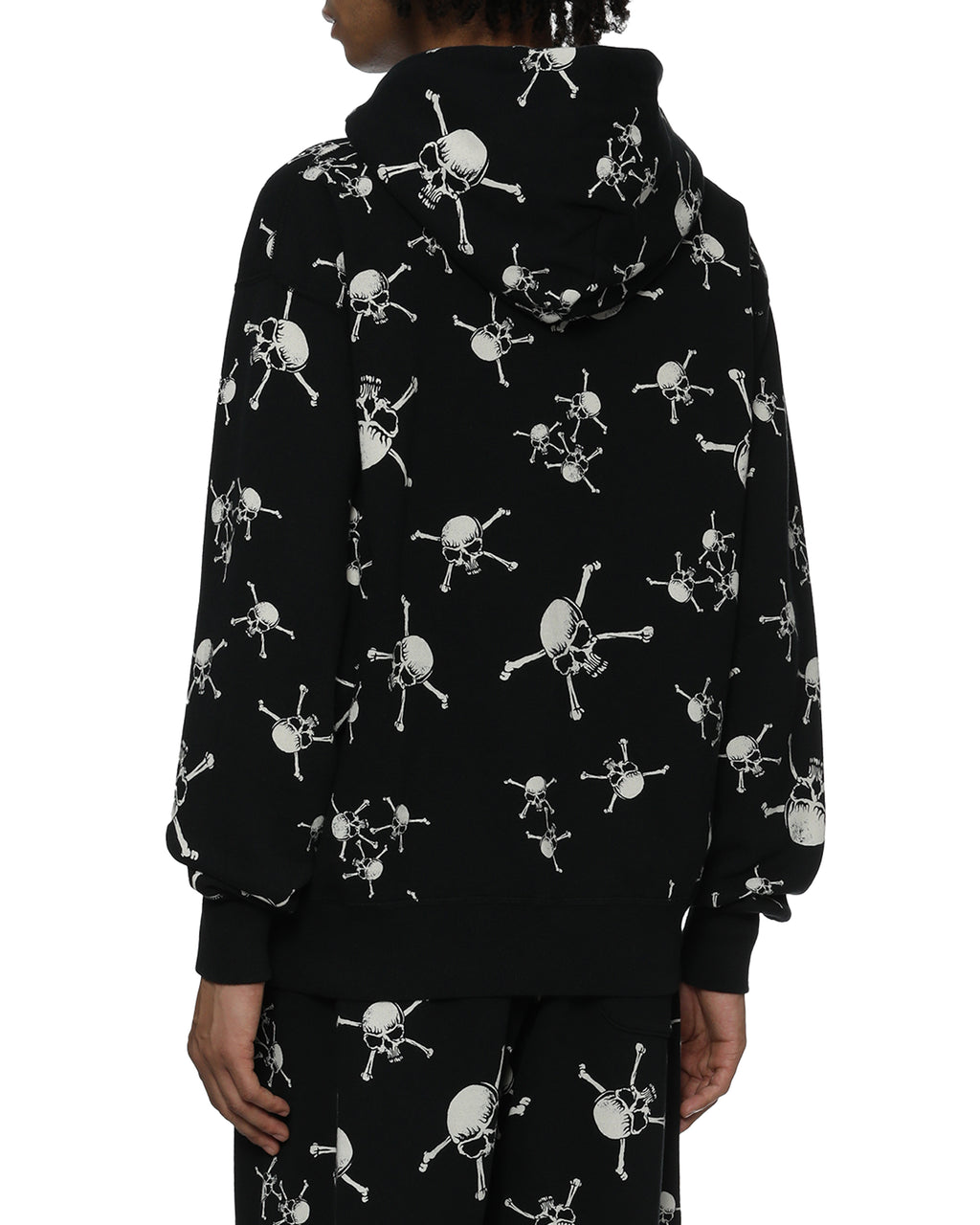 Skull-patterned hoodie