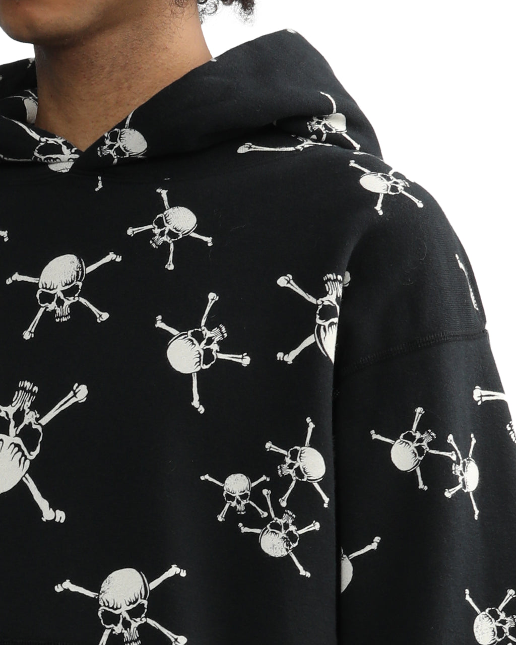 Skull-patterned hoodie