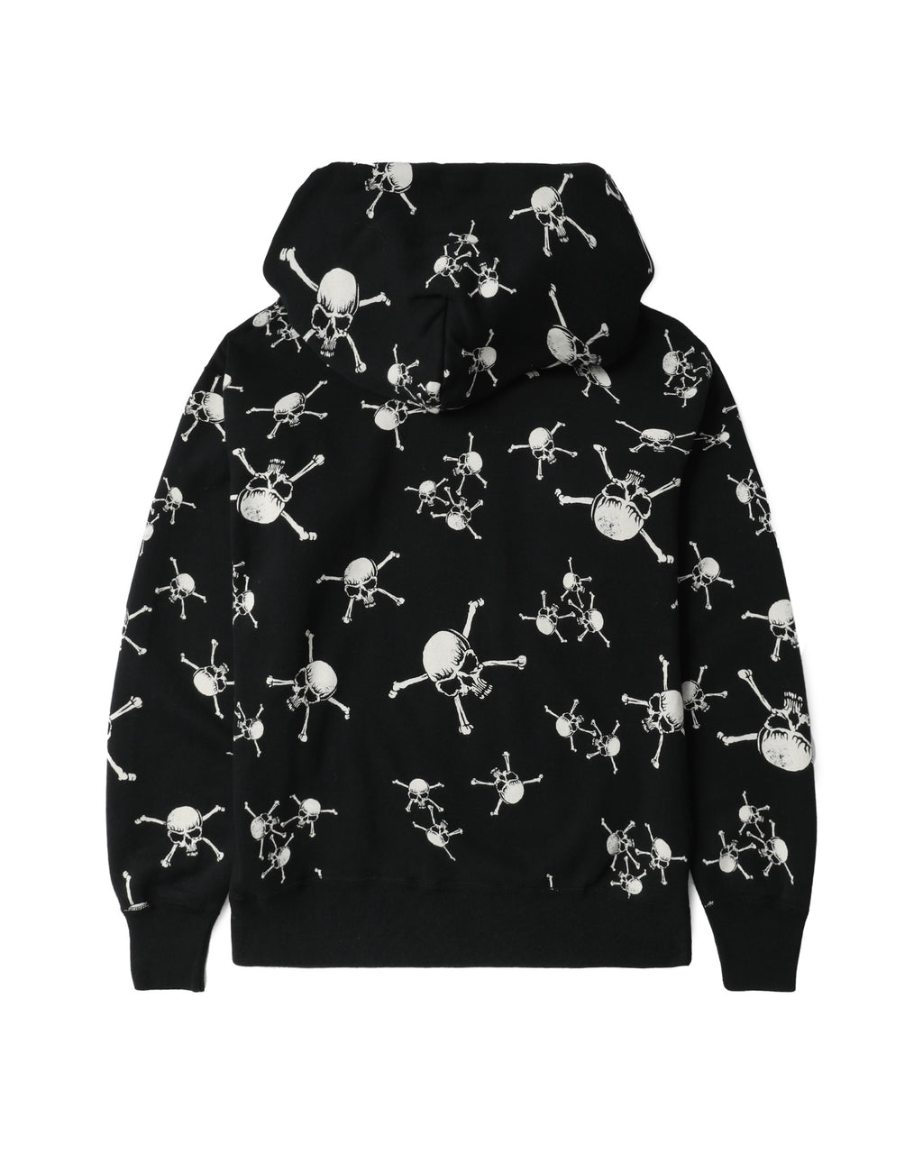 Skull-patterned hoodie