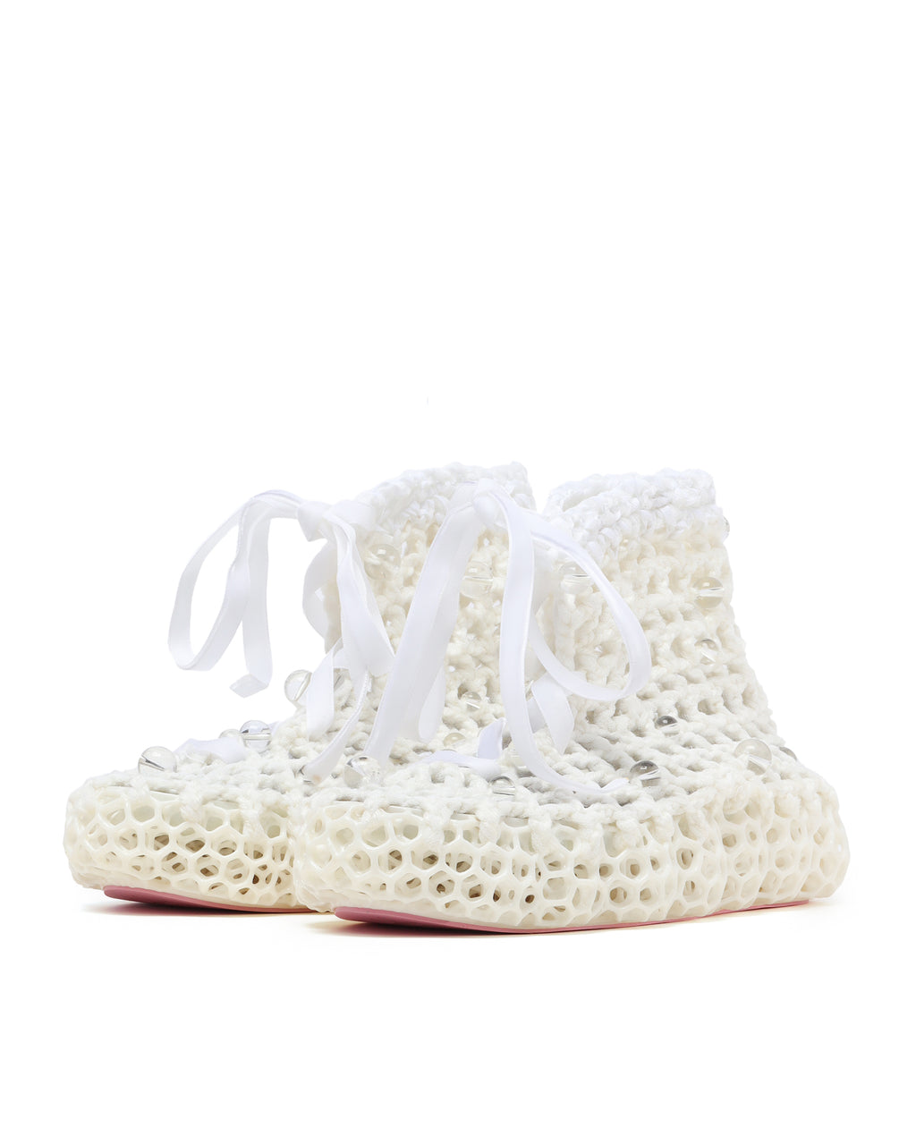 Mesh ankle boots