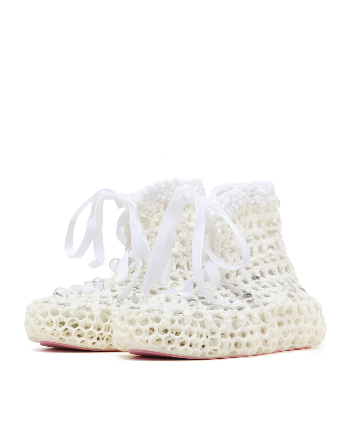 Mesh ankle boots