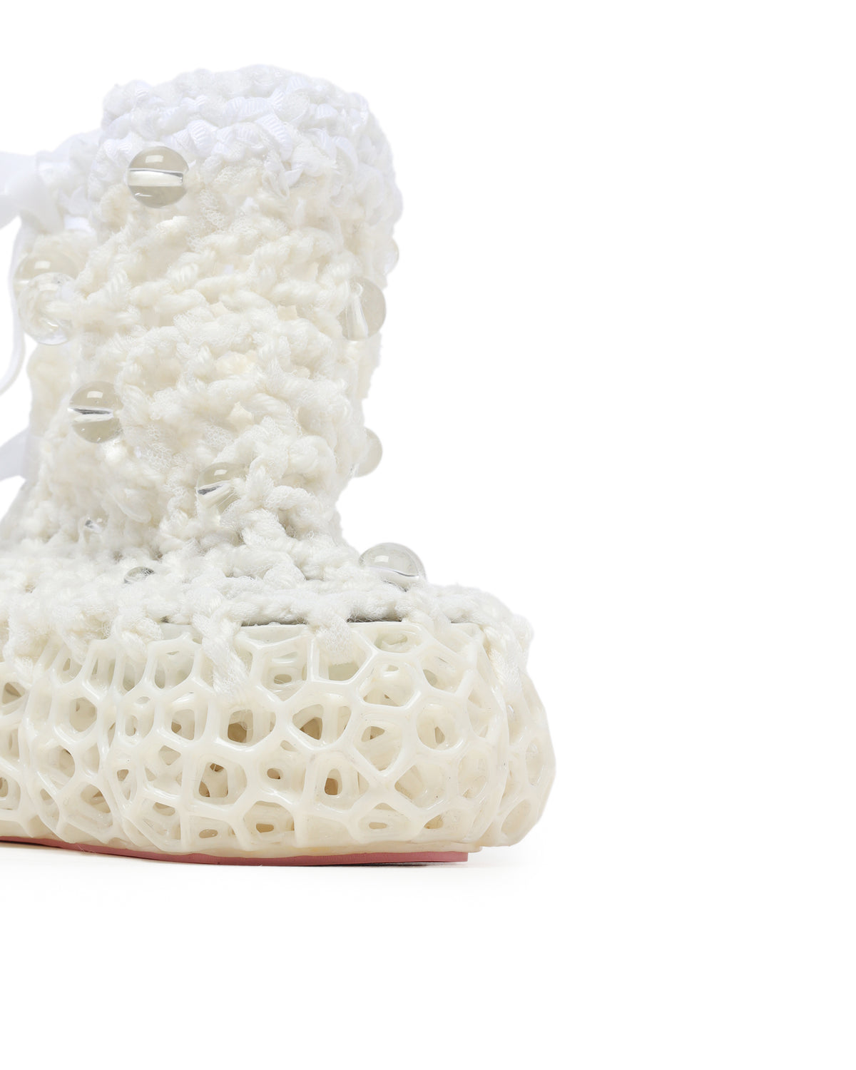 Mesh ankle boots