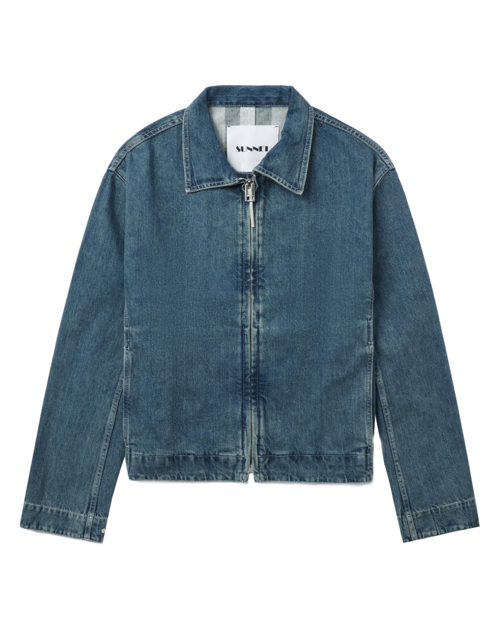 Zip up denim jacket