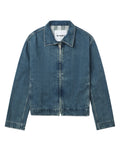 Zip up denim jacket