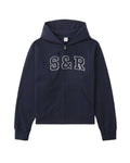 Embroidered hooded jacket