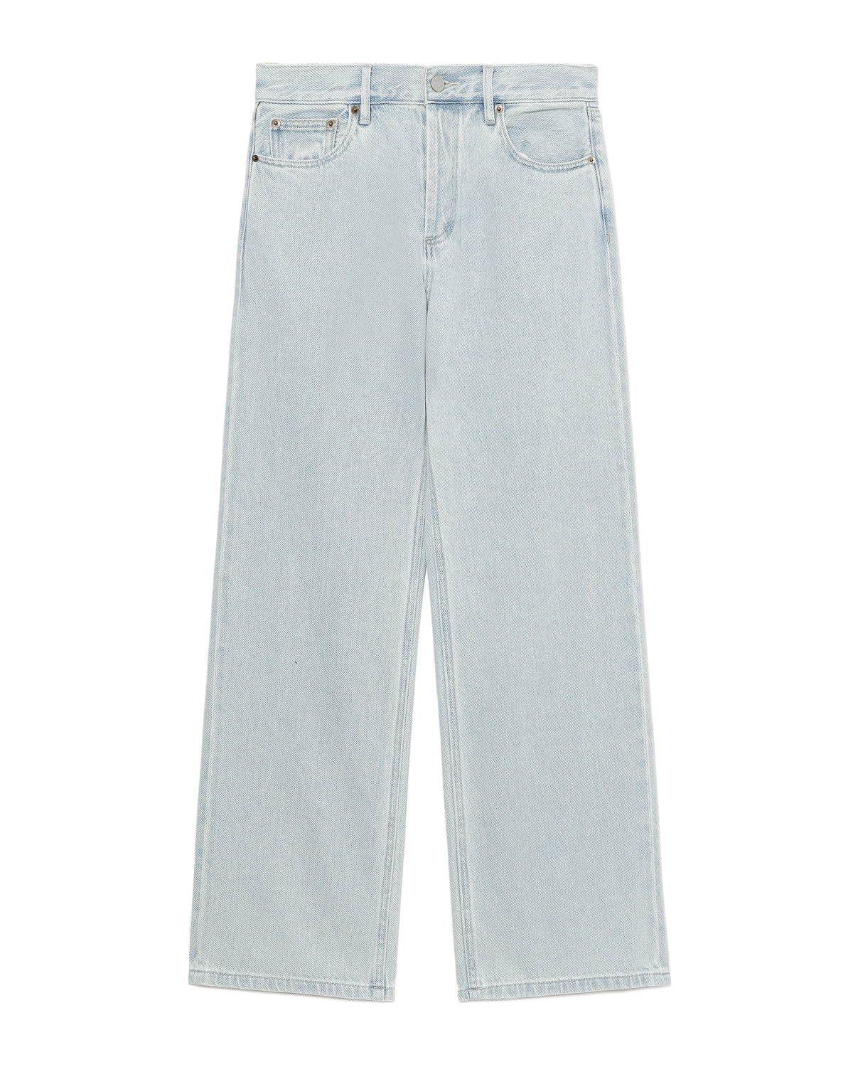 Wide-leg denim jeans