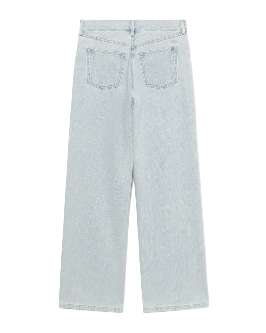 Wide-leg denim jeans
