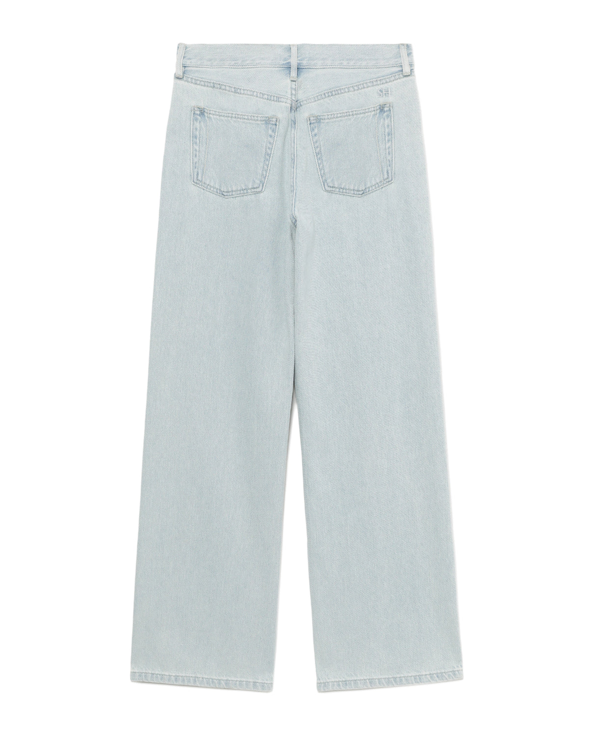 Wide-leg denim jeans