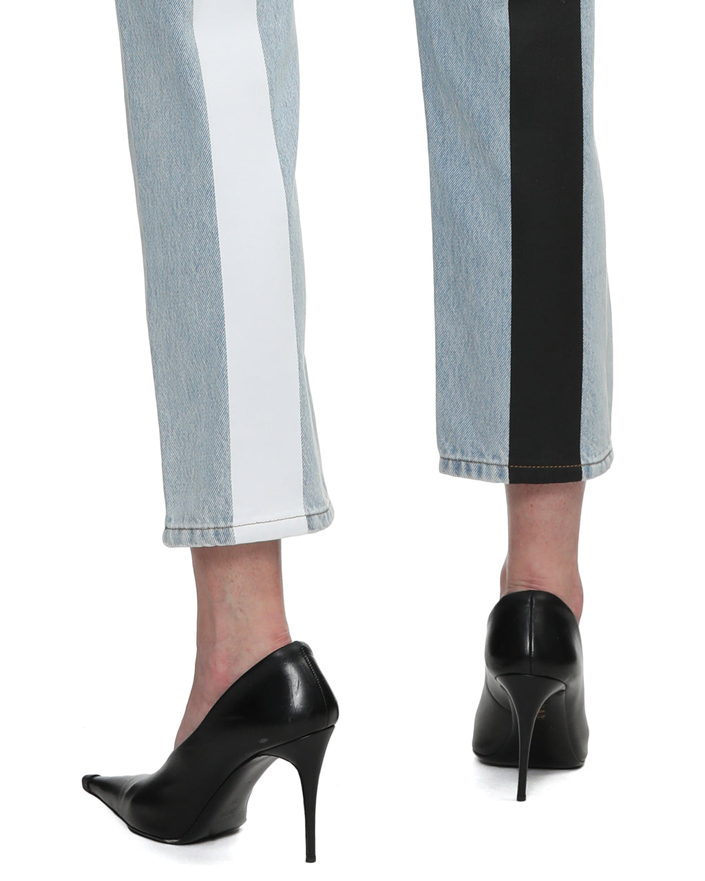 Back striped jeans