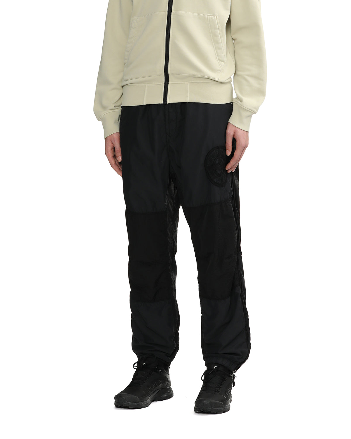 Brushed nylon joggers