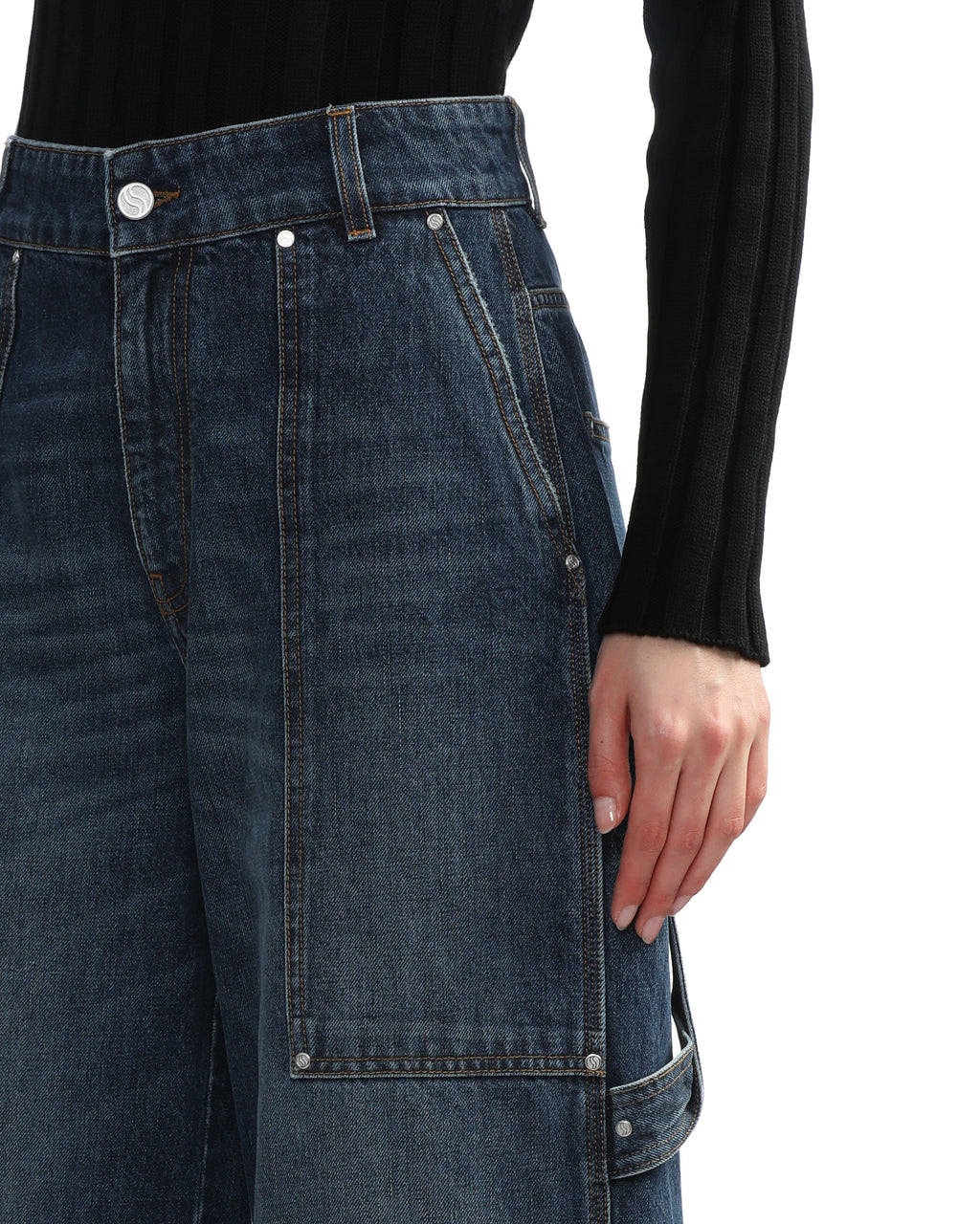 Wide leg jeans