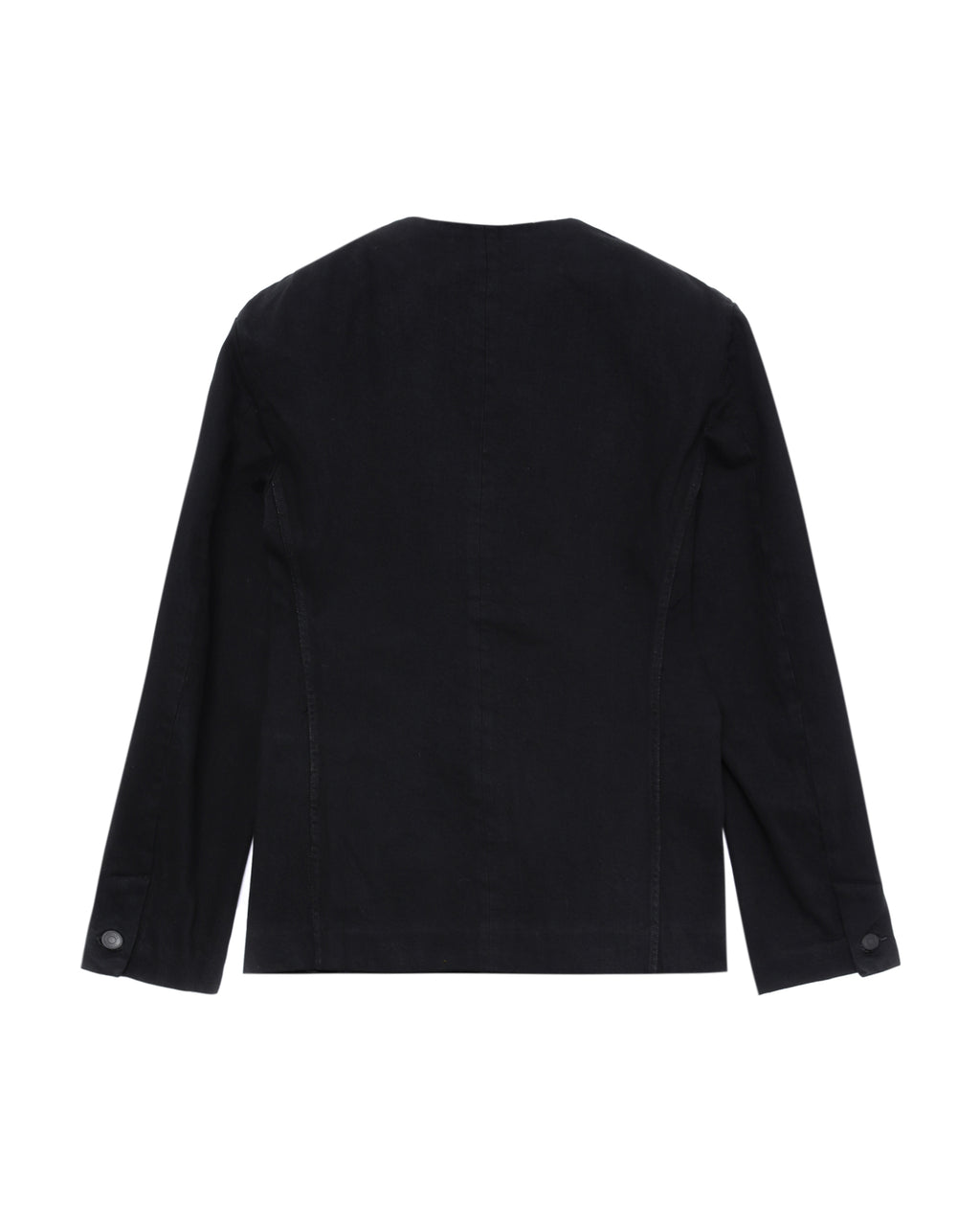 No collar work jean jacket