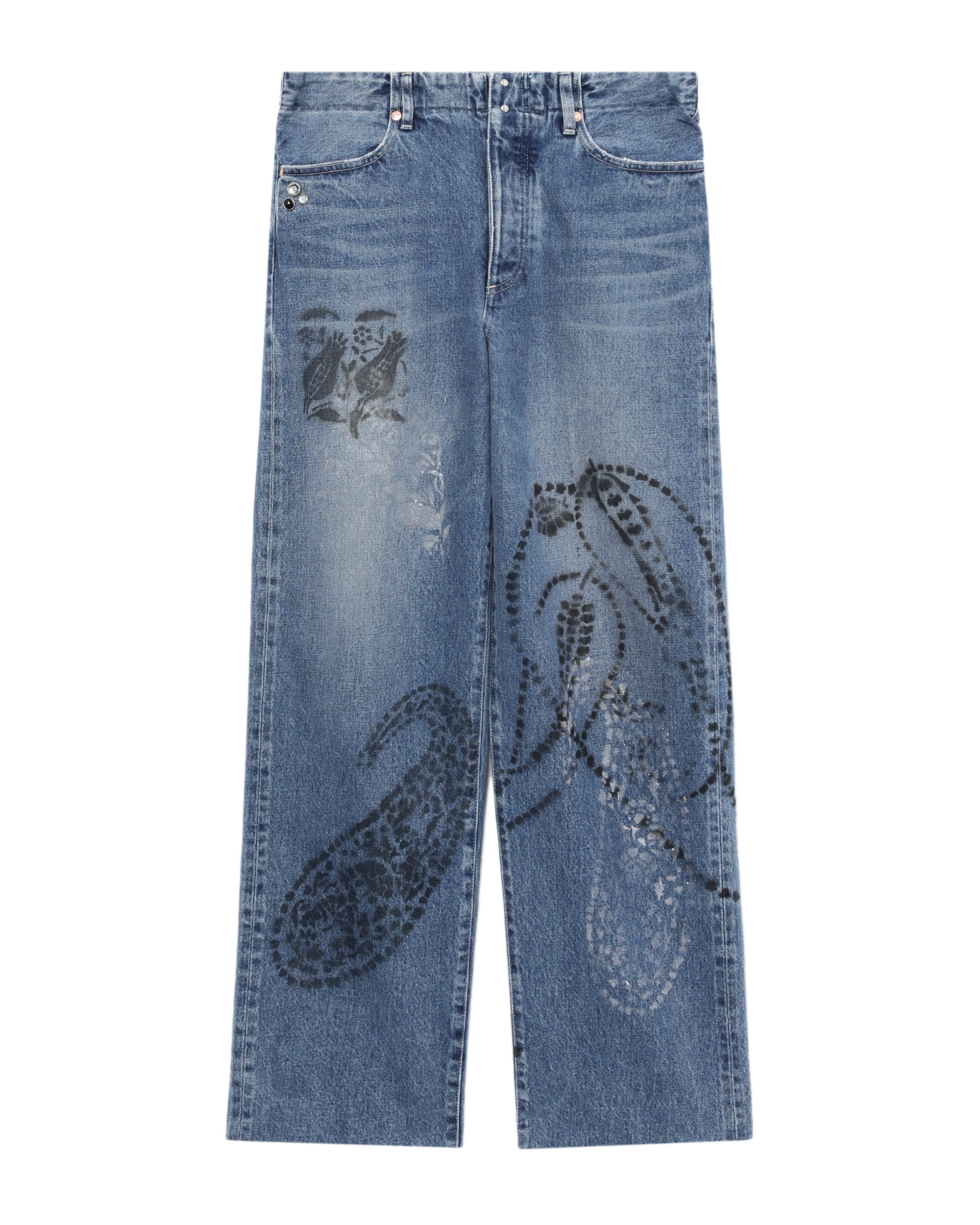 Printed jeans