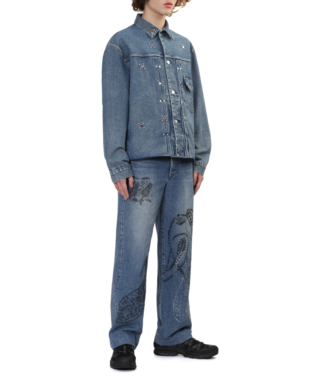 Printed jeans