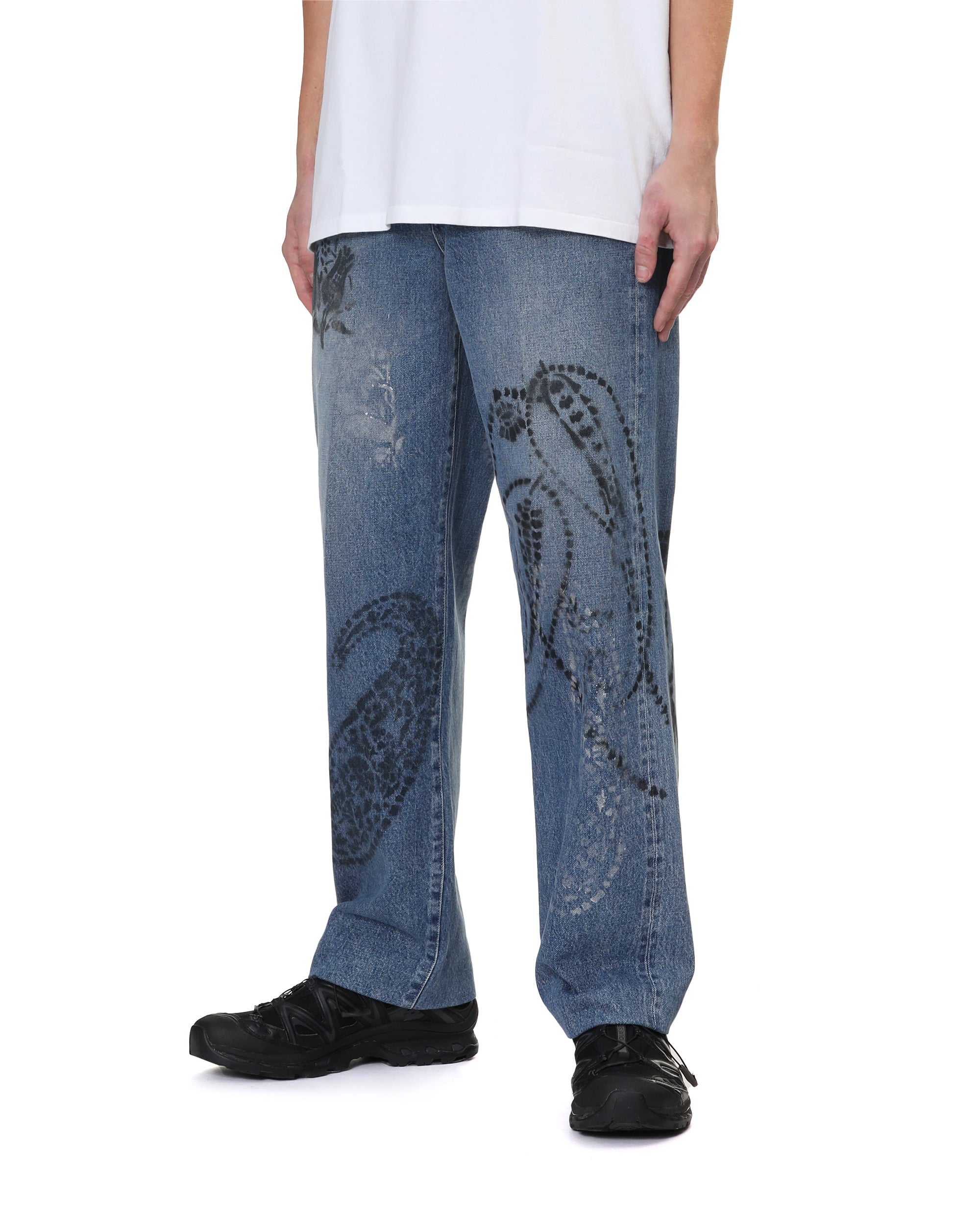 Printed jeans