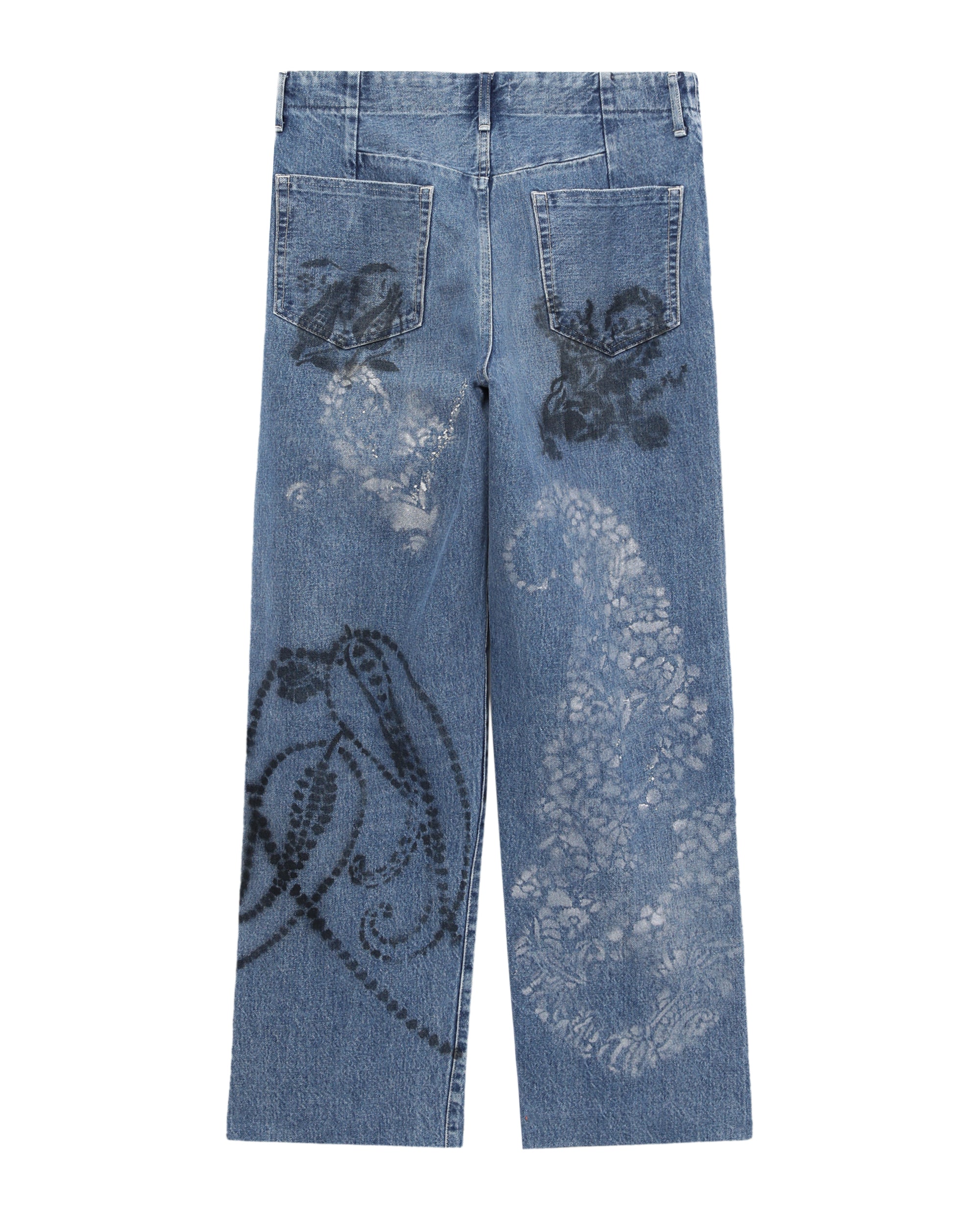 Printed jeans
