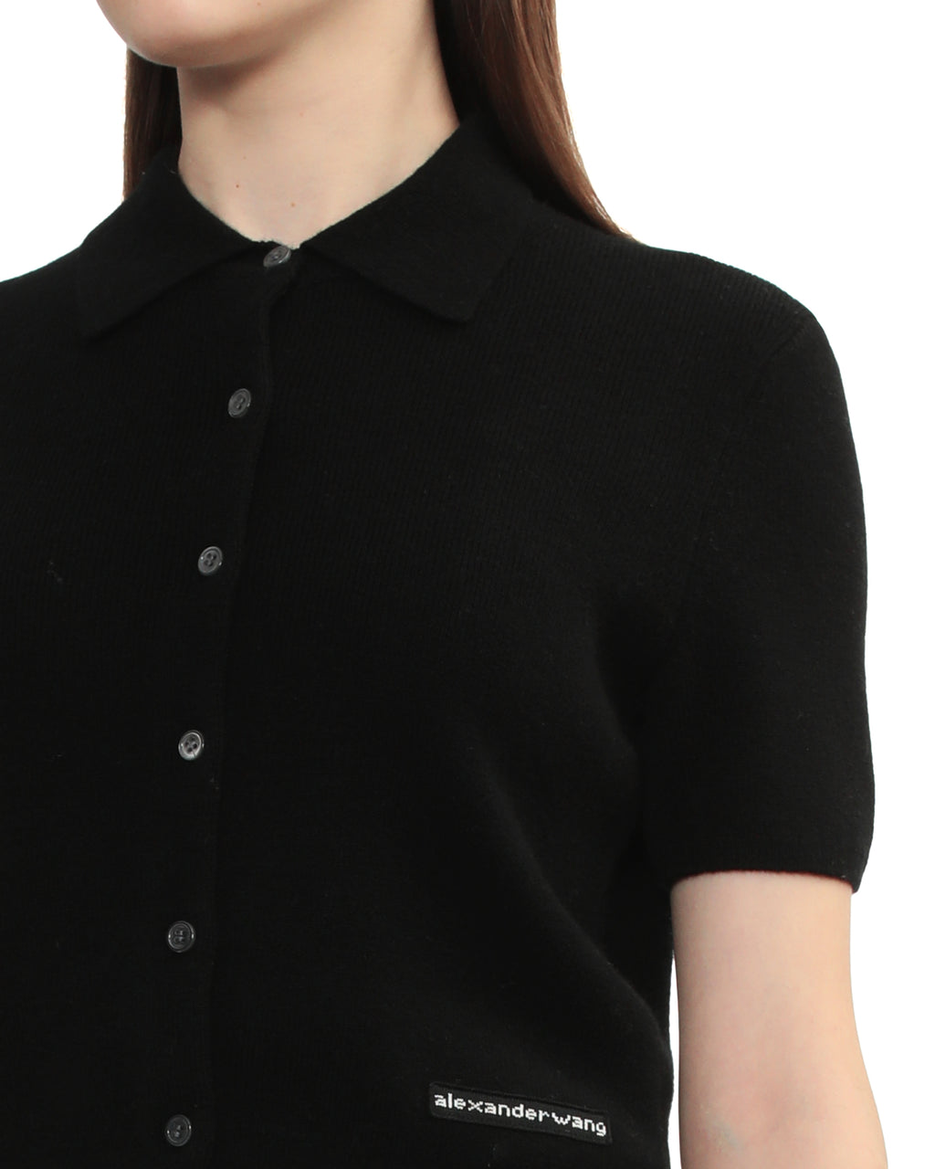 Polo knit top