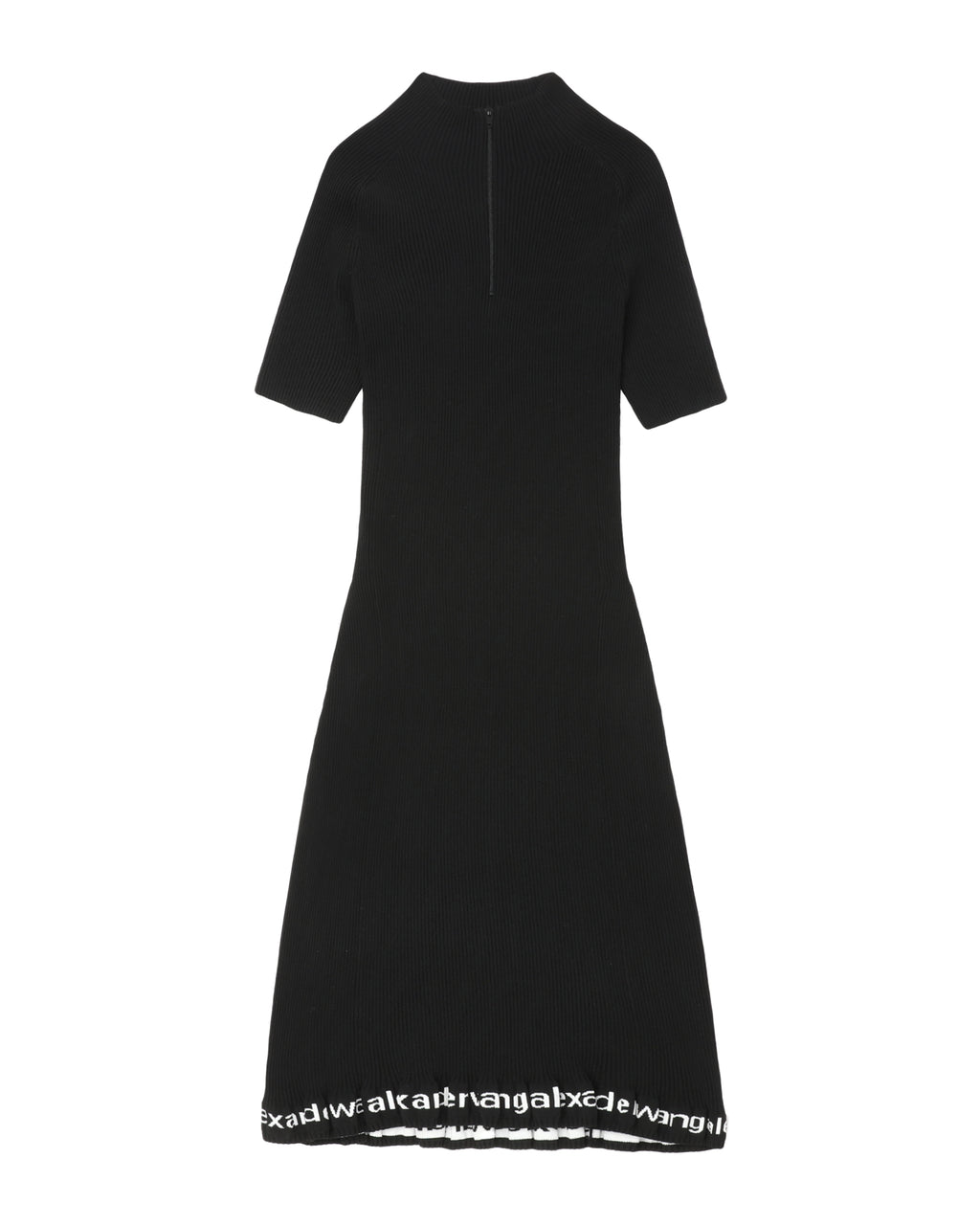 Ribbed short-sleeve dress