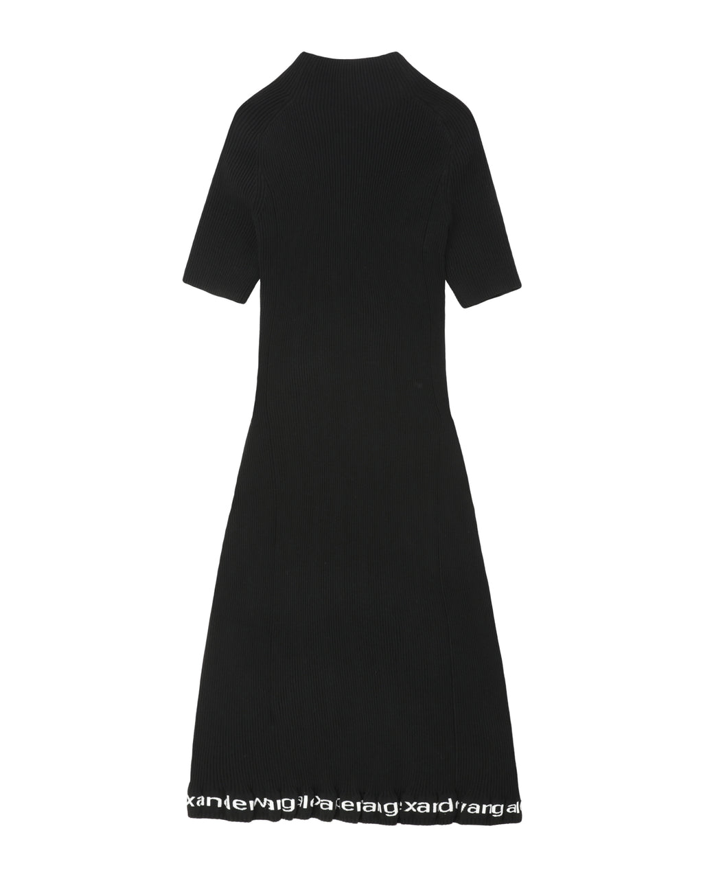 Ribbed short-sleeve dress