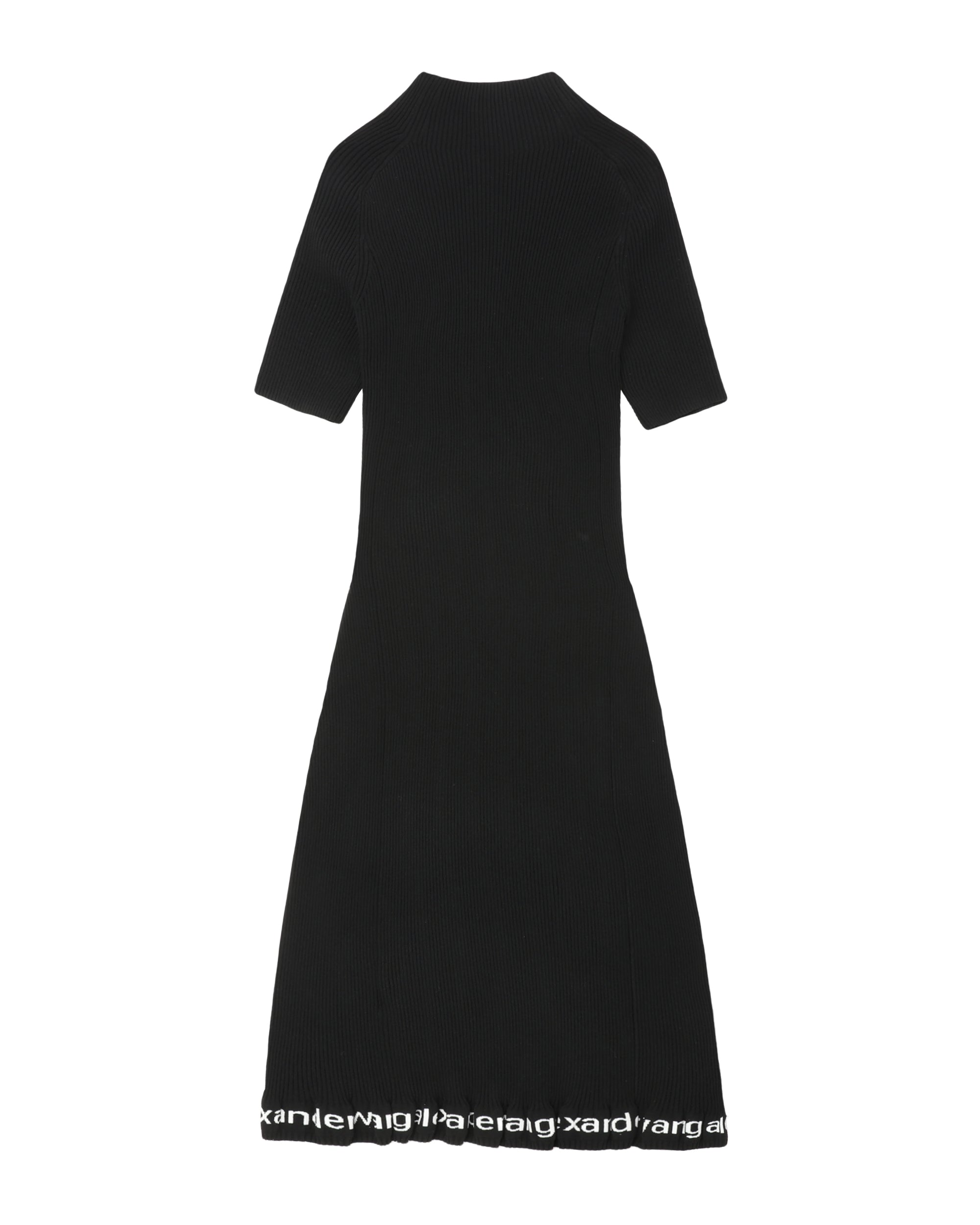 Ribbed short-sleeve dress