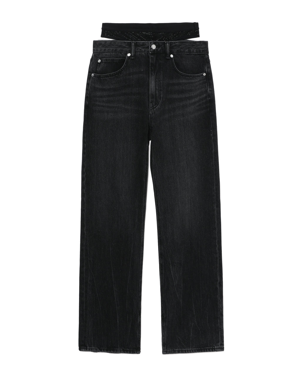 Pre-styled underwear jeans