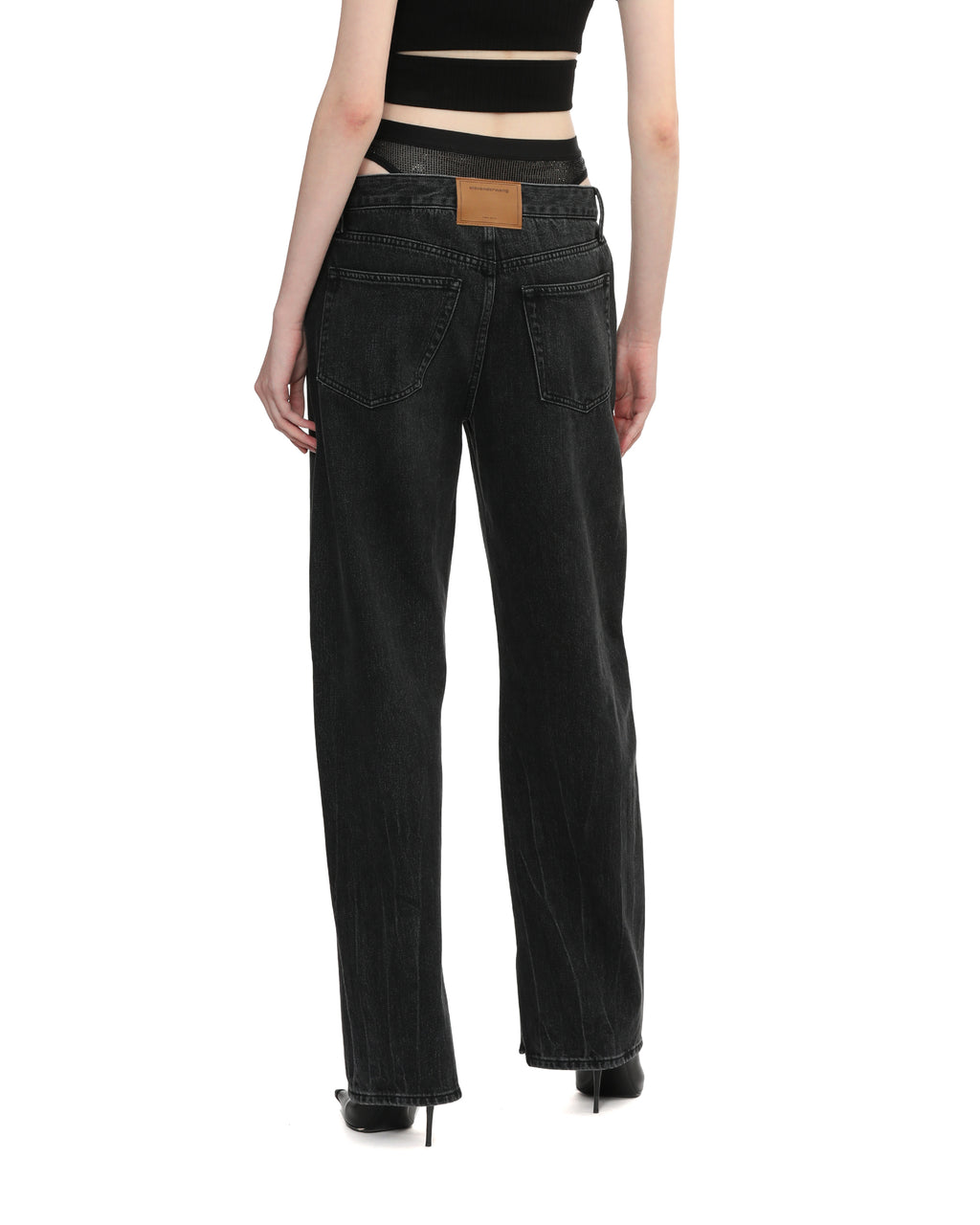 Pre-styled underwear jeans