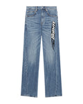 Logo patch jeans