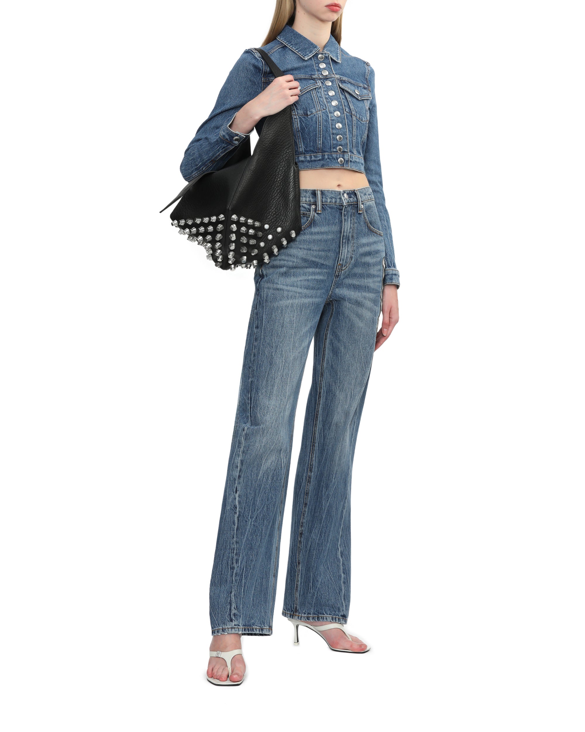 Logo patch jeans