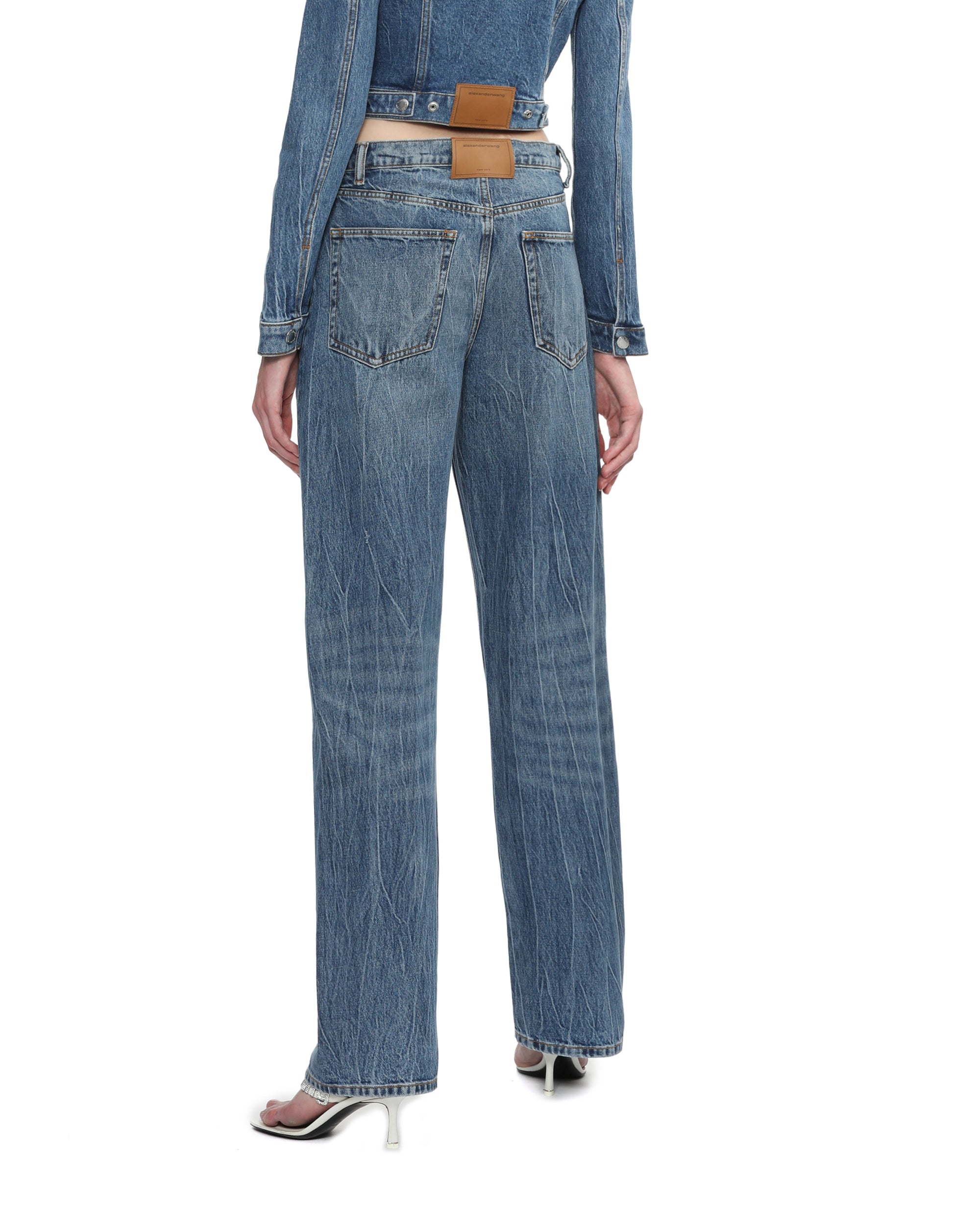Logo patch jeans