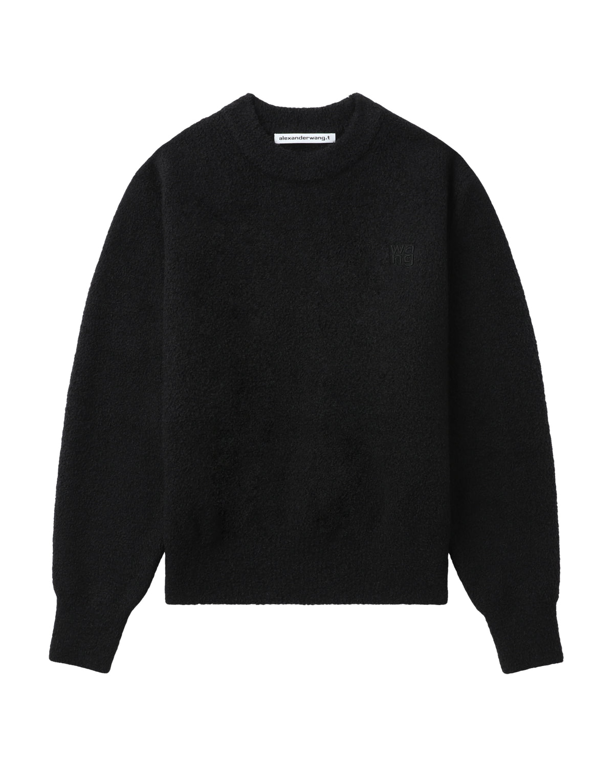 Logo crew neck knit pullover