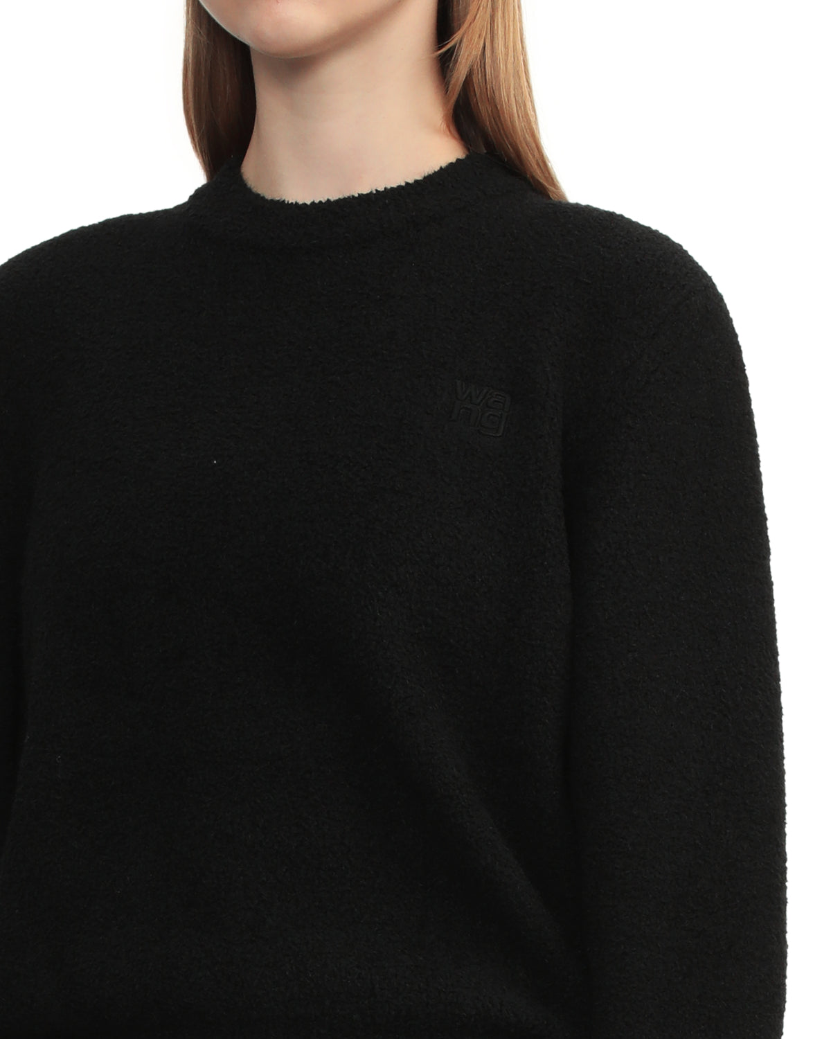 Logo crew neck knit pullover