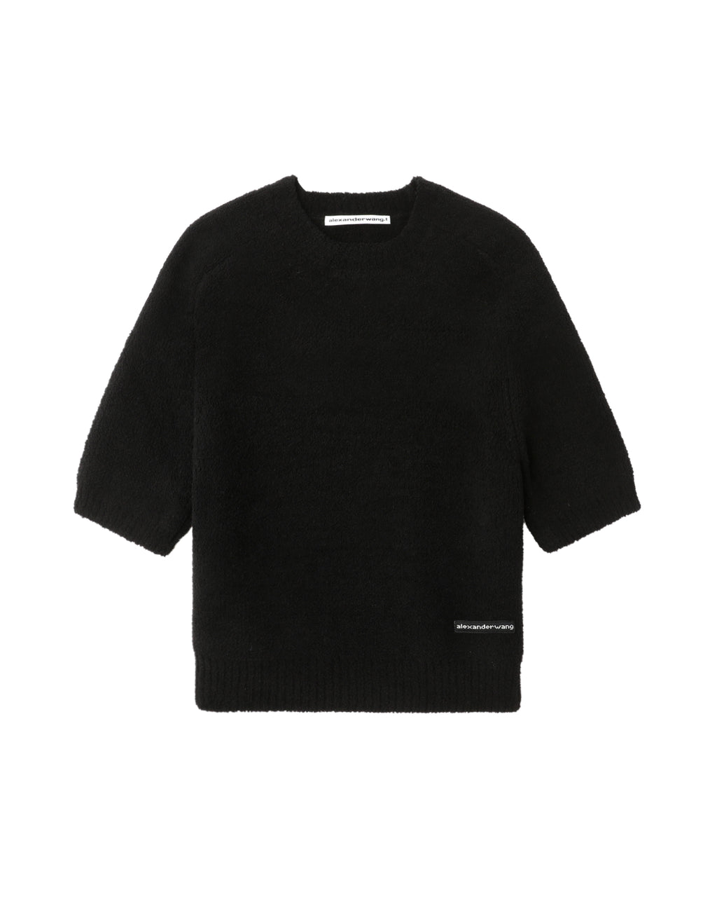 Short sleeve crew neck sweater