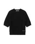 Short sleeve crew neck sweater