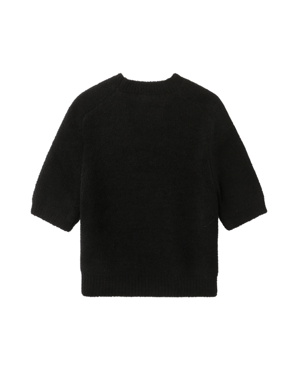 Short sleeve crew neck sweater