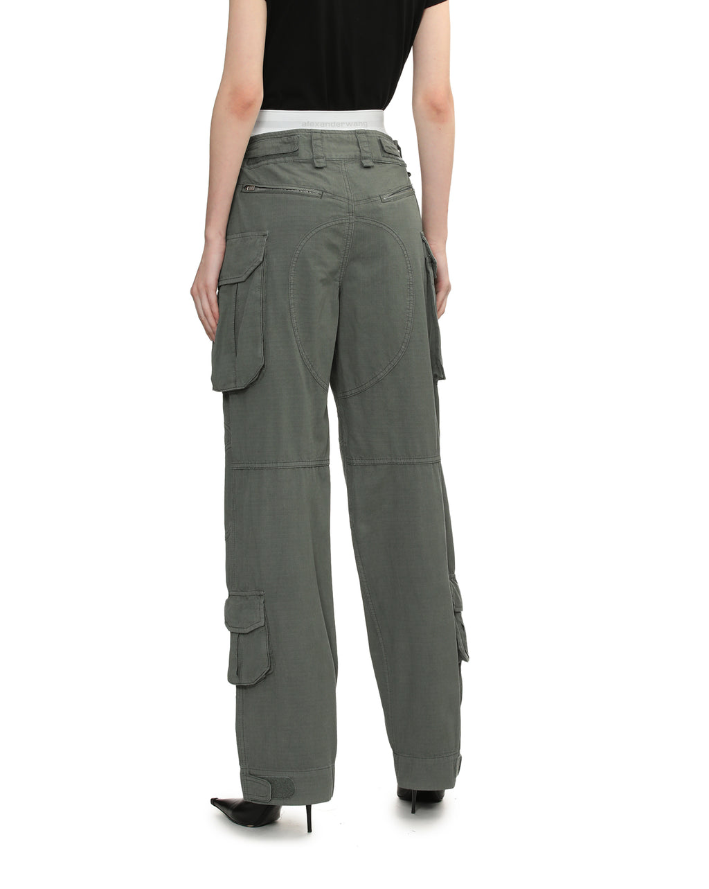 Brief waistband cargo pants