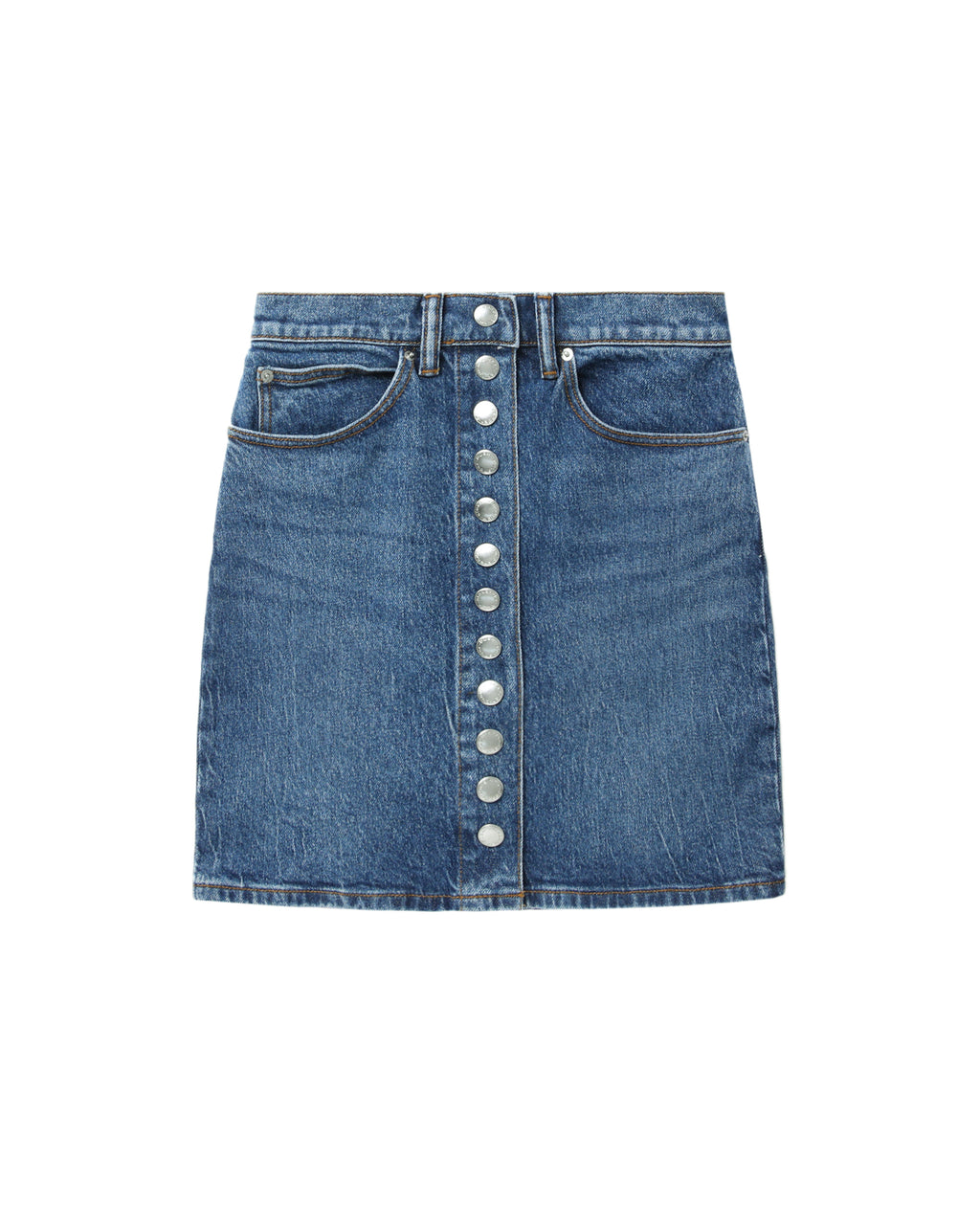Denim mini skirt