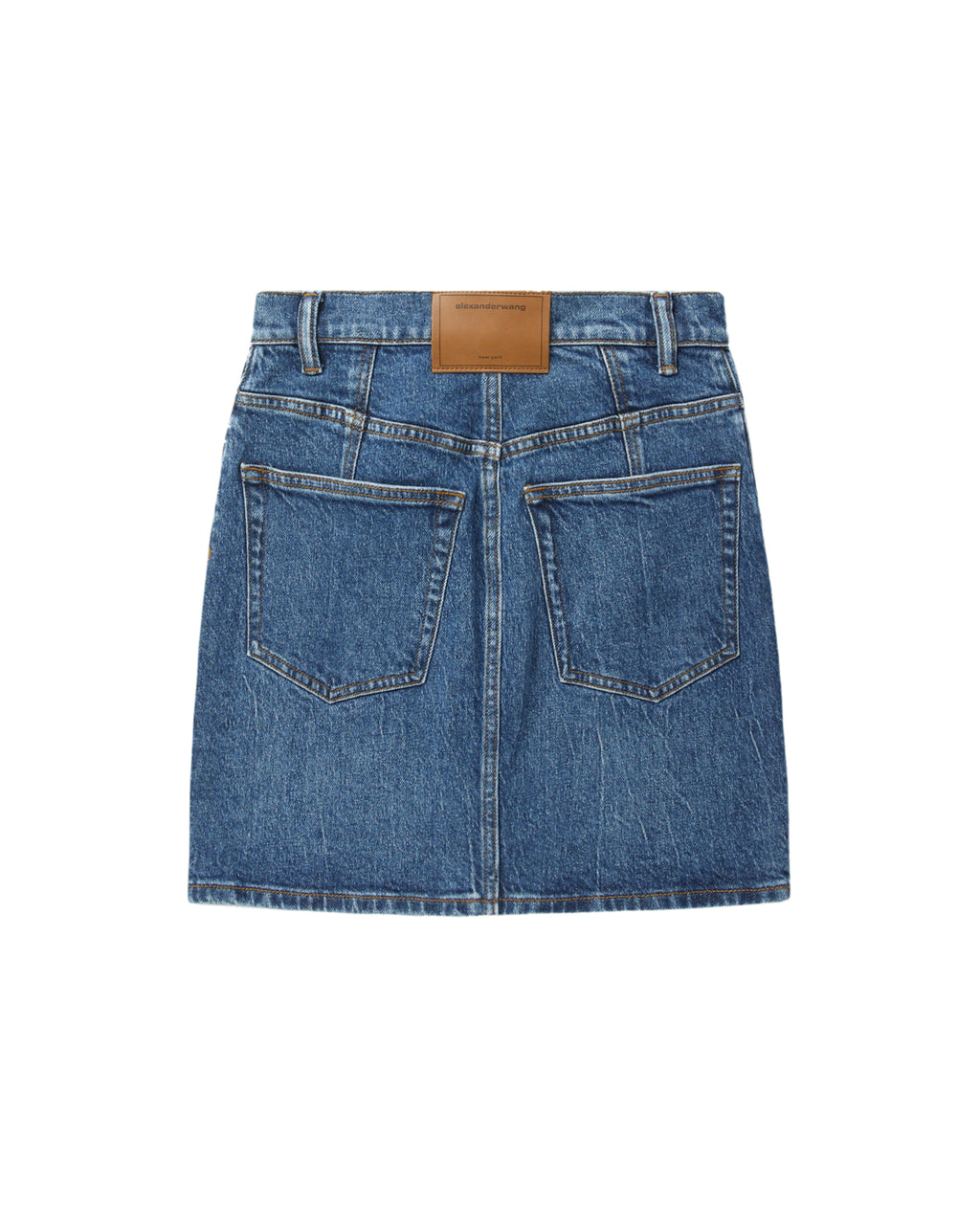 Denim mini skirt