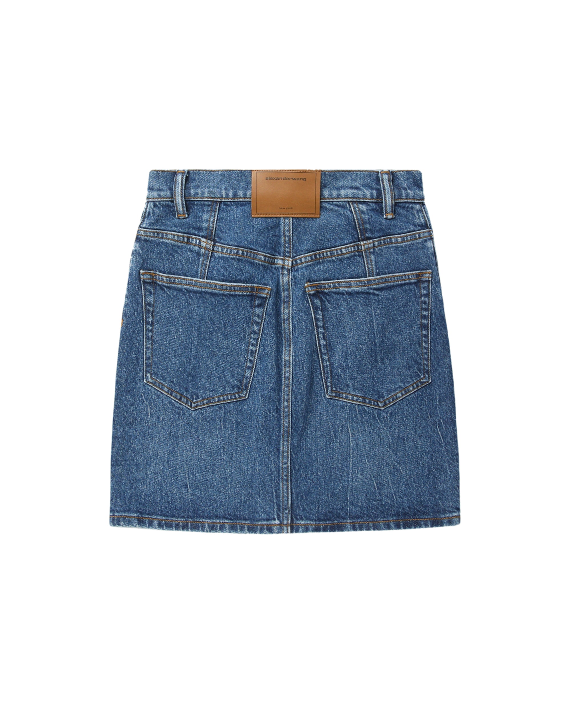 Denim mini skirt