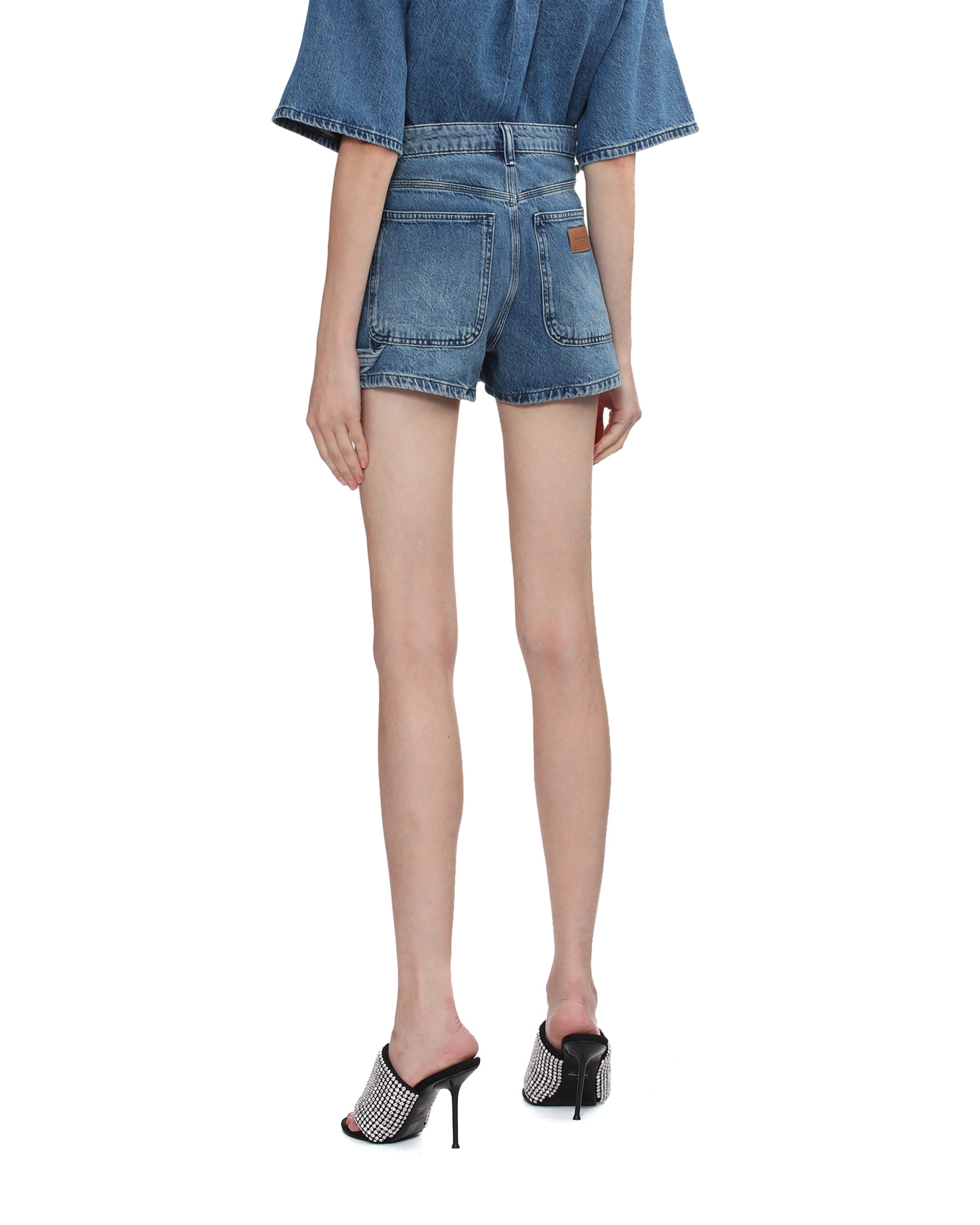 Denim skorts