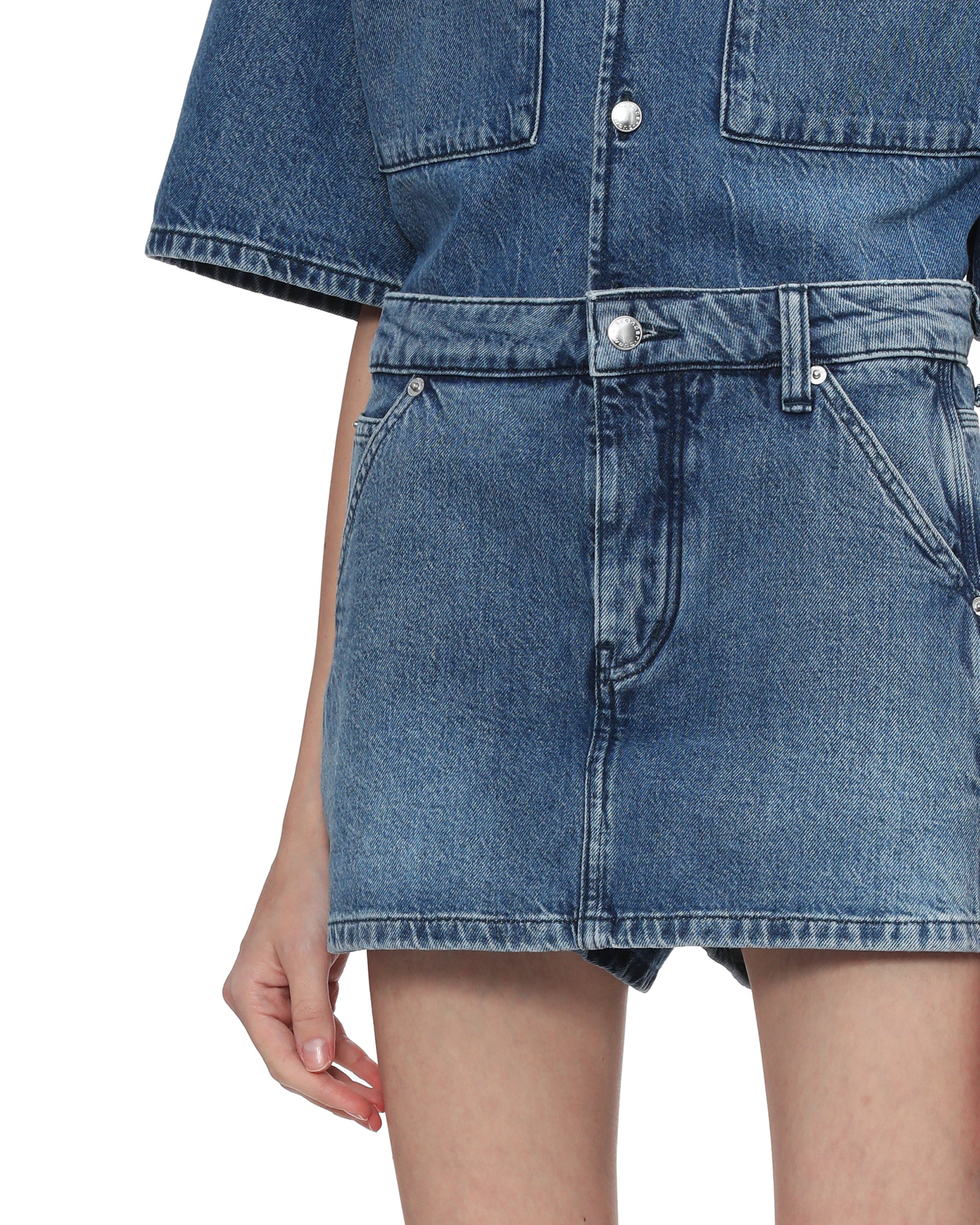 Denim skorts